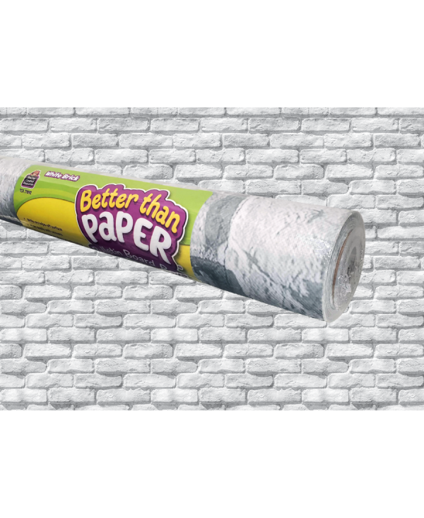 White Brick Better Than Paper Bulletin Board Roll, 4' x 12' Roll